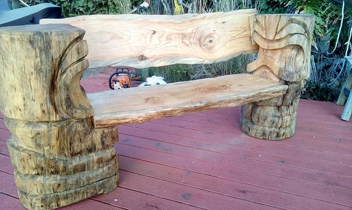 Tiki Bench Carver